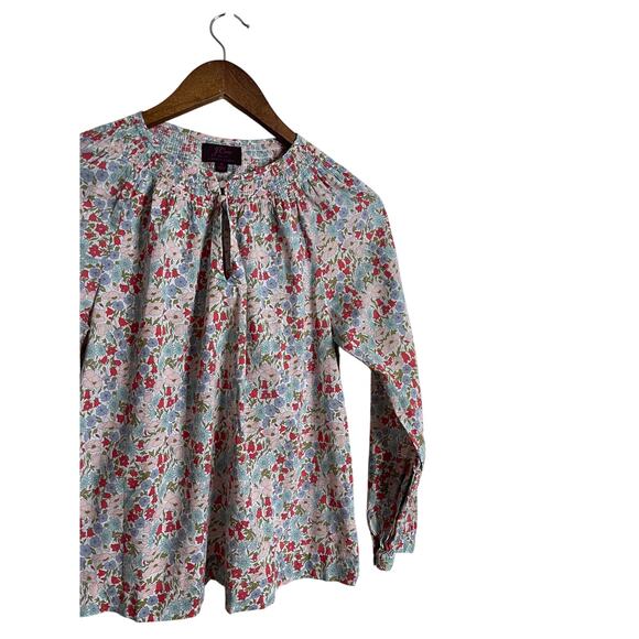 J.Crew  Liberty Fabrics Floral Cotton Blouse Top in Edenham Print  Womans 6 - Picture 6 of 11